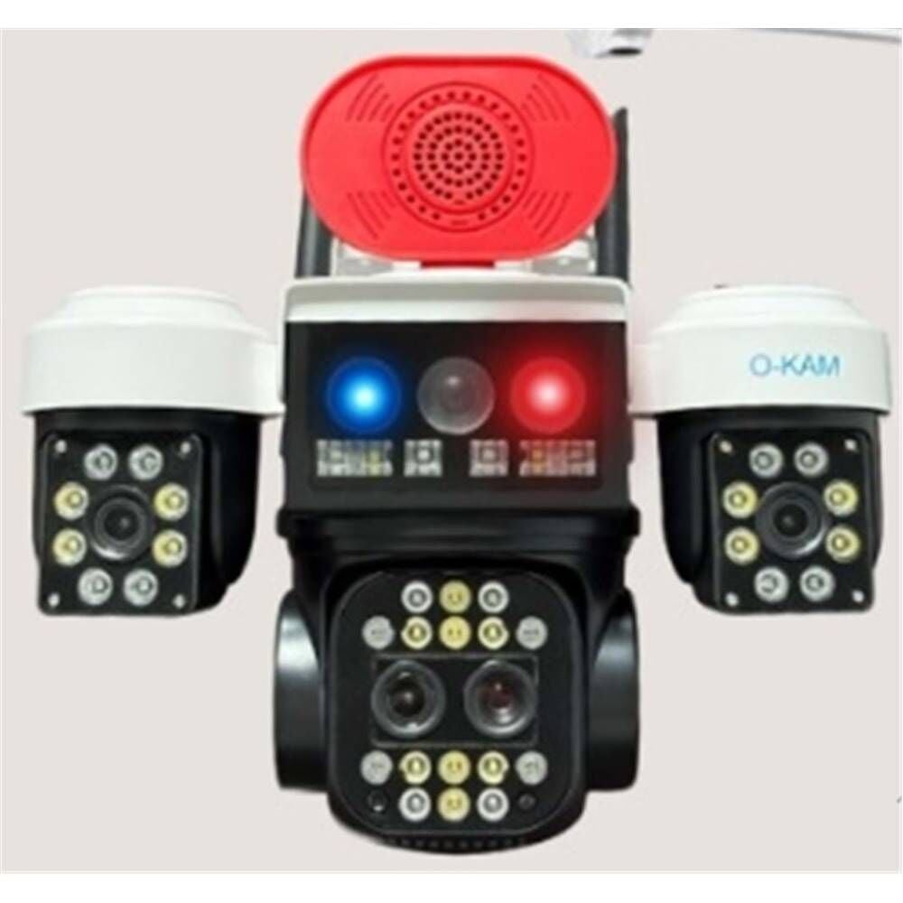 OKam O-Kam 8095 3 Lens Sirenli Çakarlı Wifi Solar Kamera