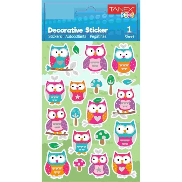Tanex Sticker Baykuş Serisi 25153