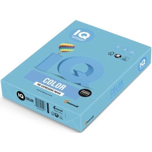 Iq Renkli Fotokopi Kağıdı 500 Lü A4 80 G/M² Deniz Mavisi Ne1333-Ab48
