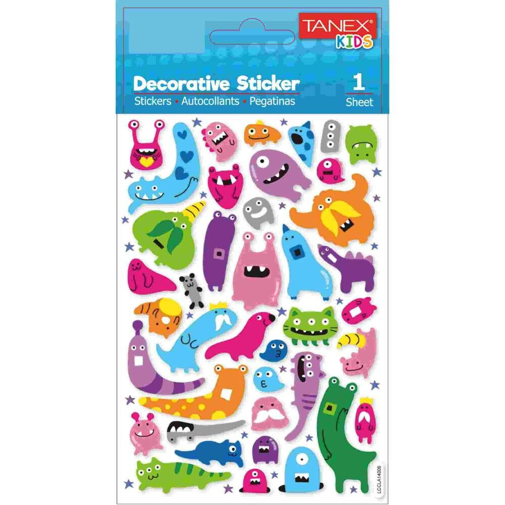 Tanex Sticker Uzay Canlıları Serisi 25156