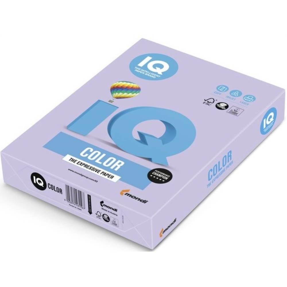Iq Renkli Fotokopi Kağıdı 500 Lü A4 80 G/M² Lavanta Ne1338-La12