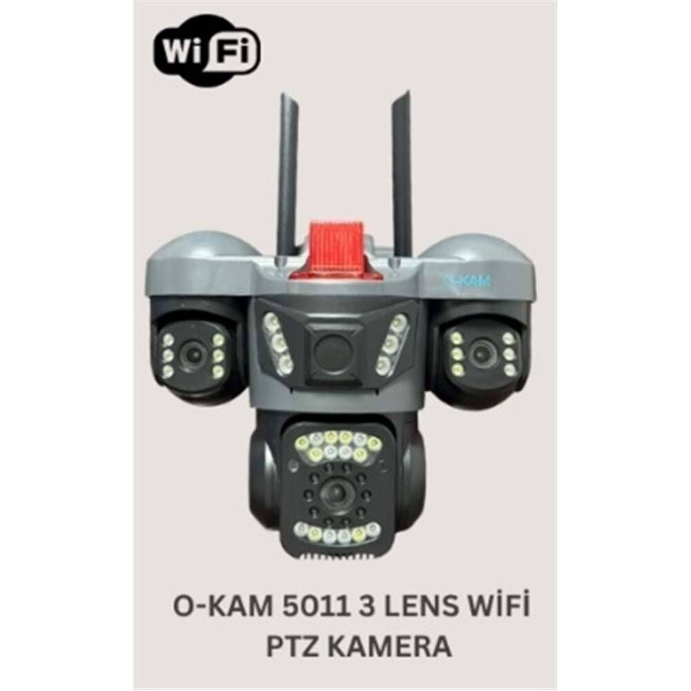 OKam O-Kam 5011 3 Lens Wifi PTZ Kamera