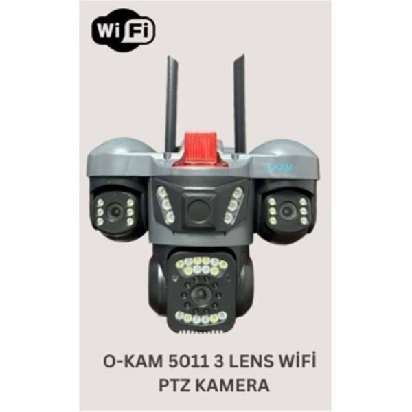 OKam O-Kam 5011 3 Lens Wifi PTZ Kamera