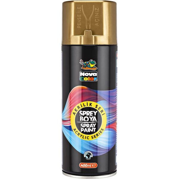 Nova Color Sprey Boya 400 ml Altın NC-3511