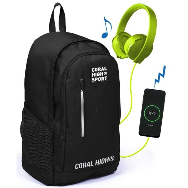 Yaygan Çanta Sırt Coral Hıgh Sport Usb+Aux Soketli 23231