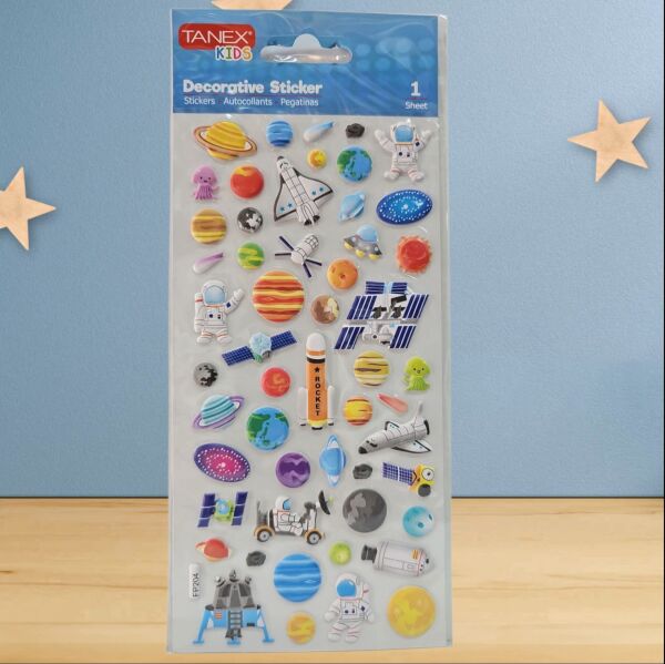 Tanex Sticker Uzay Serisi 25133