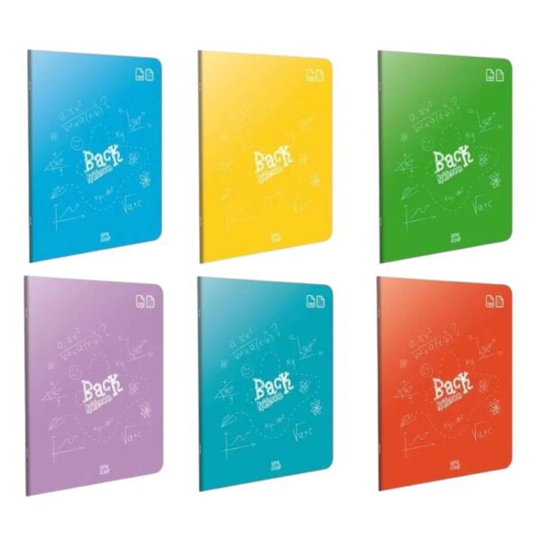 Back A4 100 Yaprak Kareli Plastik Kapak Defter 4988