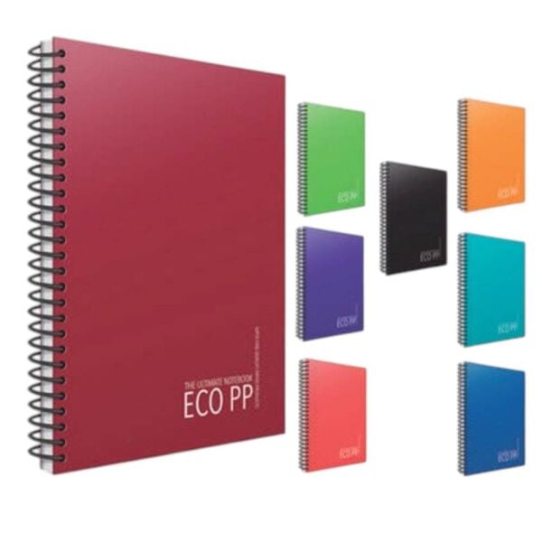 Eko A5 80 Yaprak Çizgili Plastik Kapak Spiralli Defter 6395