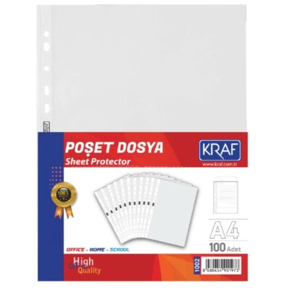 Kraf Poşet Dosya A4 Xl 100 Lü 1002
