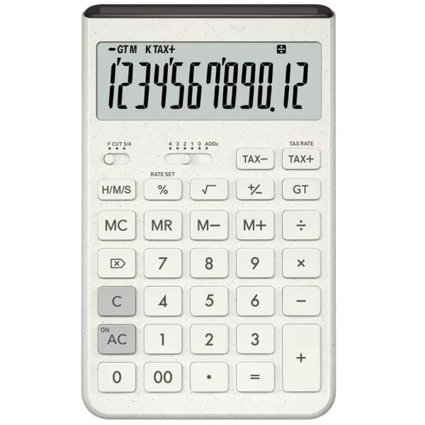 Casio JT-200T-WE 12 Hane Beyaz Masa Üstü Hesap Makinesi