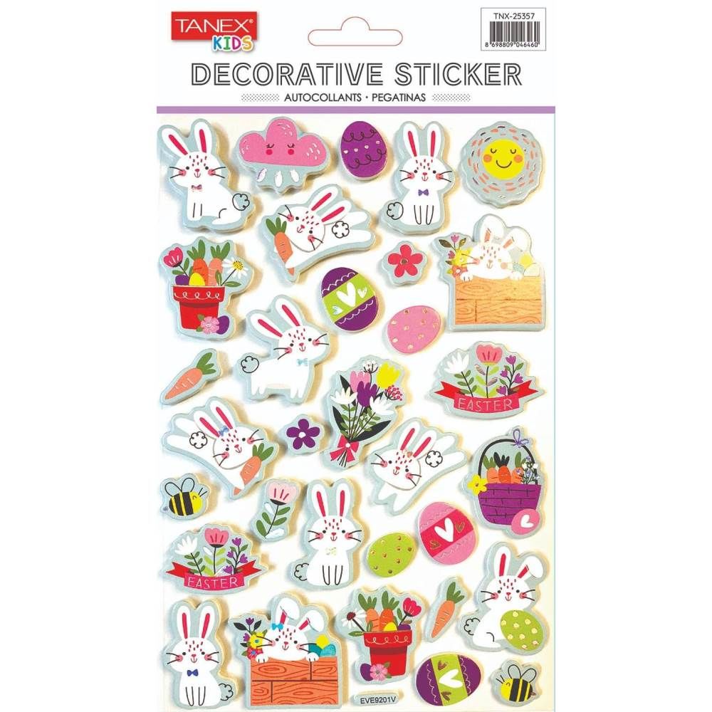 Tanex Stickers Tavşan Balon Puffy 25357