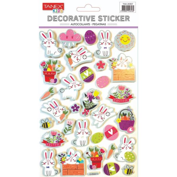 Tanex Sticker Tavşan Balon Puffy 25357