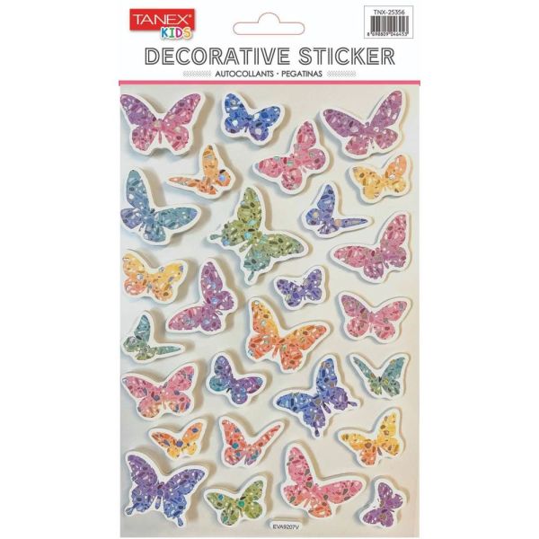 Tanex Stickers Kelebek Balon Puffy 25356