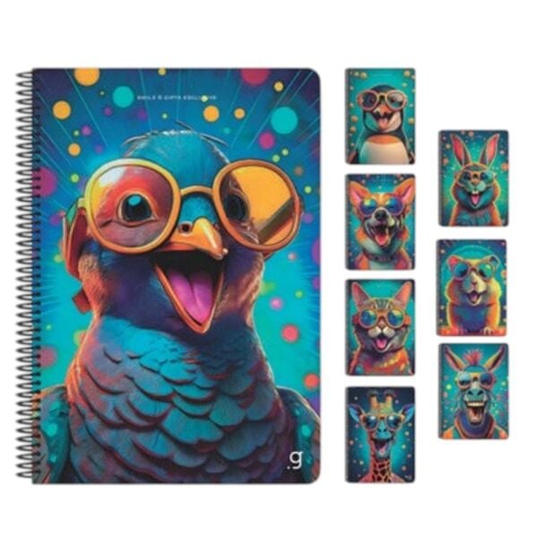 Smile A4 80 Yaprak Kareli Plastik Kapak Spiralli Defter 7686