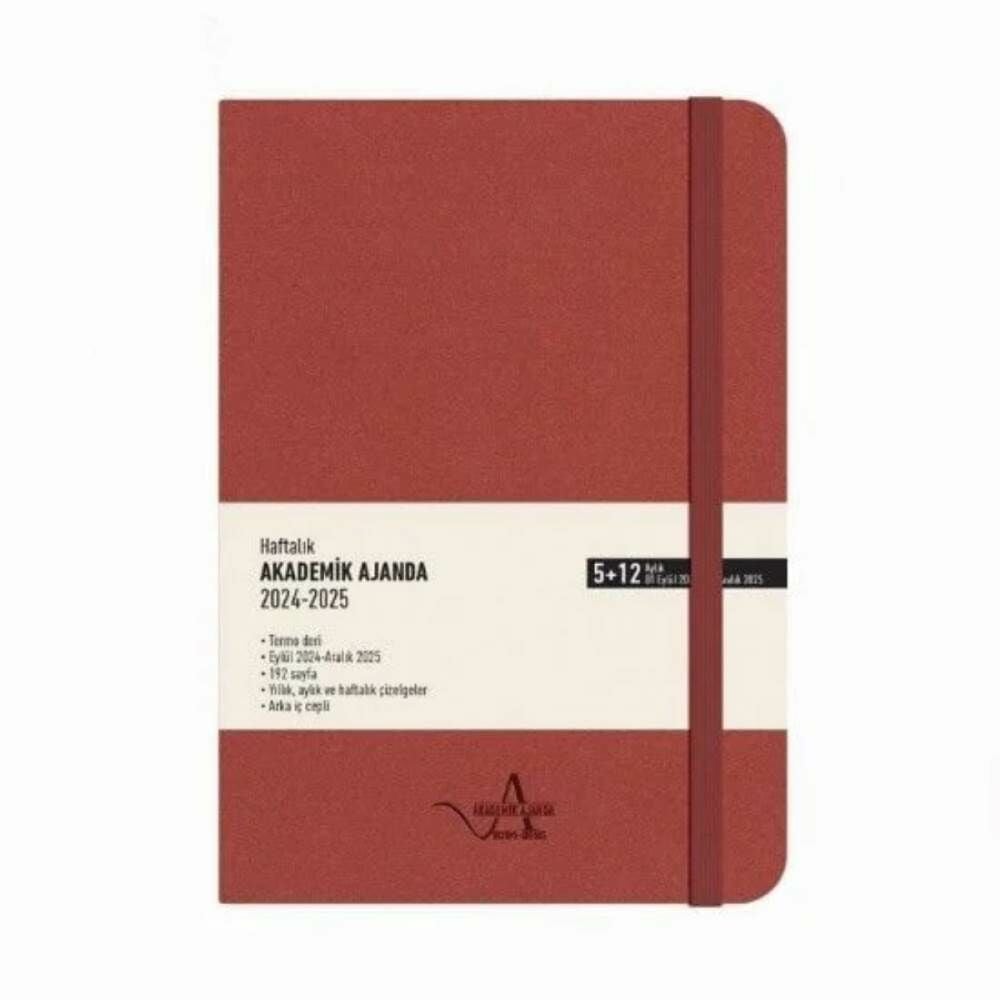 Keskin 16x23 Termo Deri Akademik Ajanda Bordo 830235