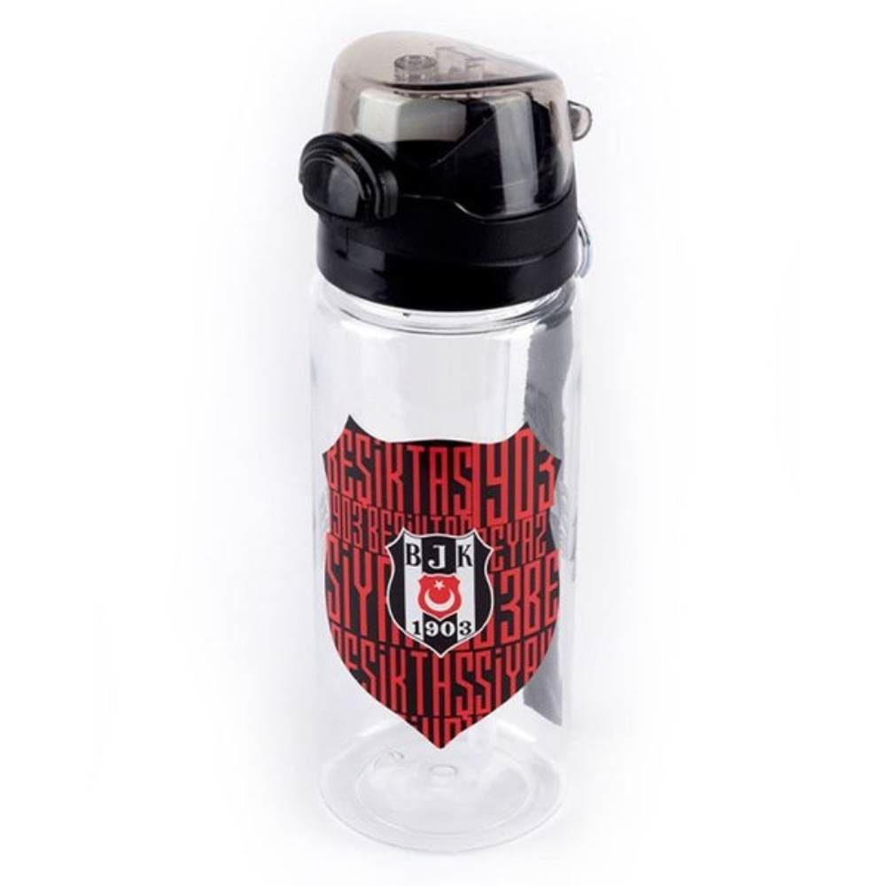 Beşiktaş Tiritan Matara 500 ml Siyah Kırmızı 22389