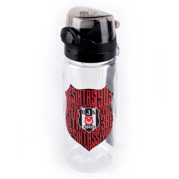 Beşiktaş Tiritan Matara 500 ml Siyah Kırmızı 22389