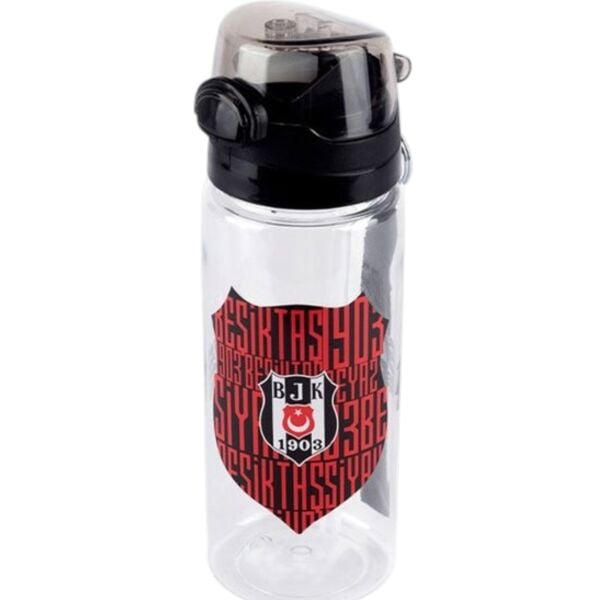 Beşiktaş Tiritan Matara 500 ml Siyah Kırmızı 22389