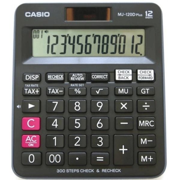 Casıo Hesap Makinesi Masaüstü Mj-120Dplus 12 Hane