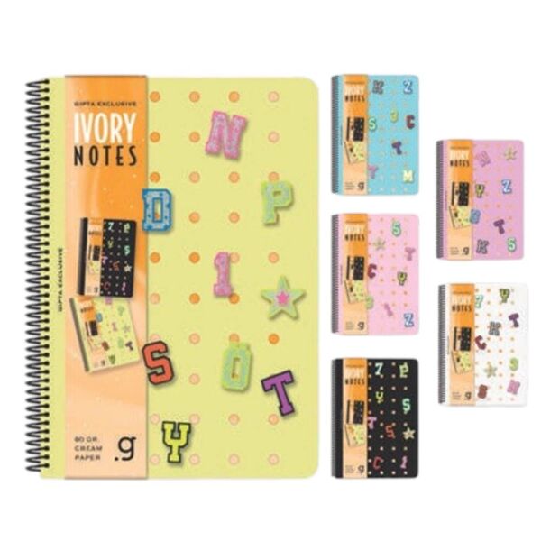 Ivory Notes A4 80 Yaprak Kareli Plastik Kapak Spiralli Defter 7816