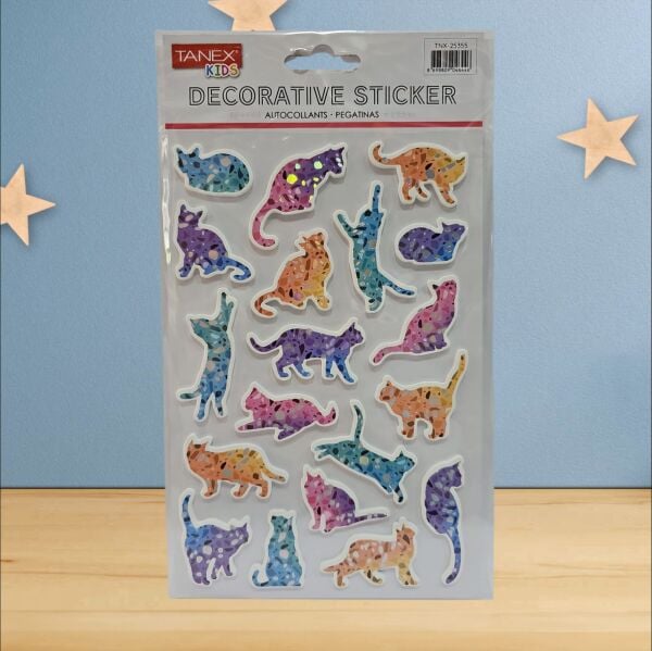 Tanex Stickers Kedi Balon Puffy 25355