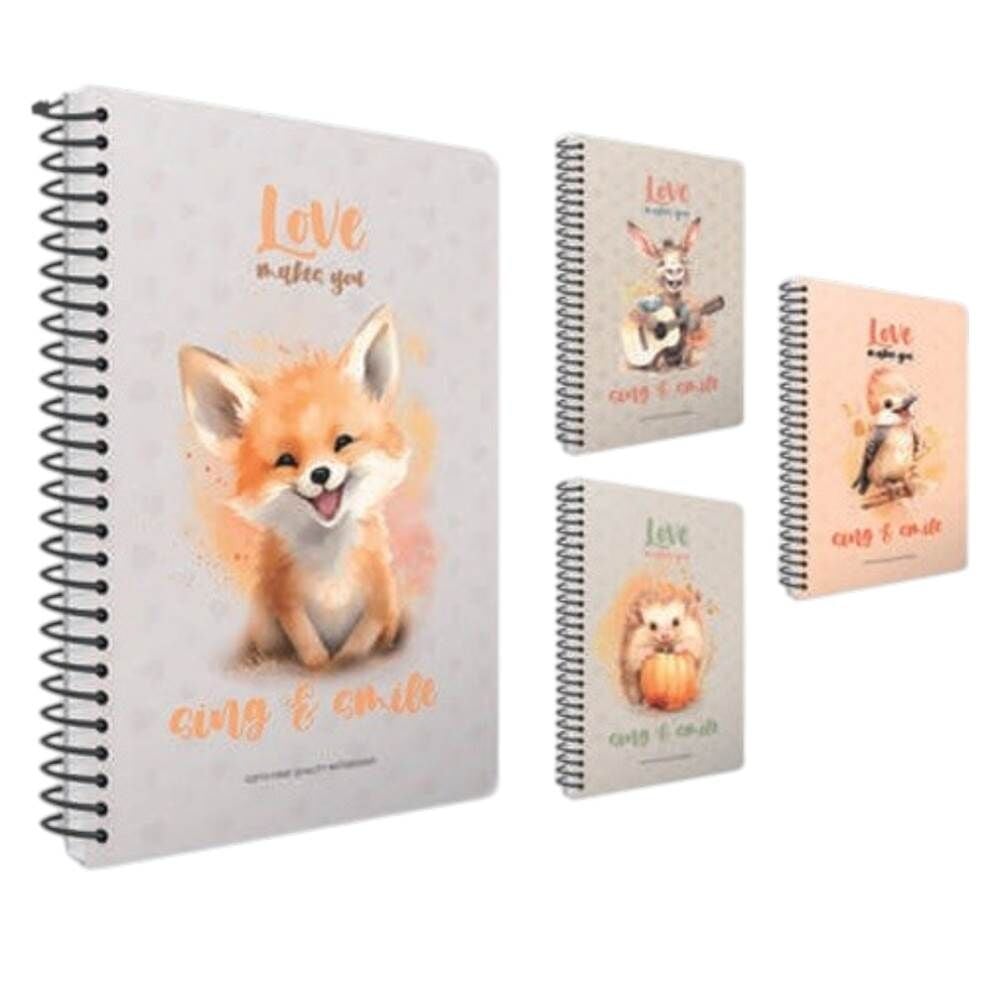 Everything A4 80 Yaprak Kareli Plastik Kapak Spiralli Defter 7733