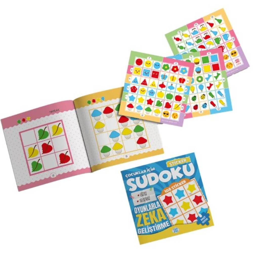 Çocuklar İçin Sudoku Sticker Hediyeli Basit Seviye 3