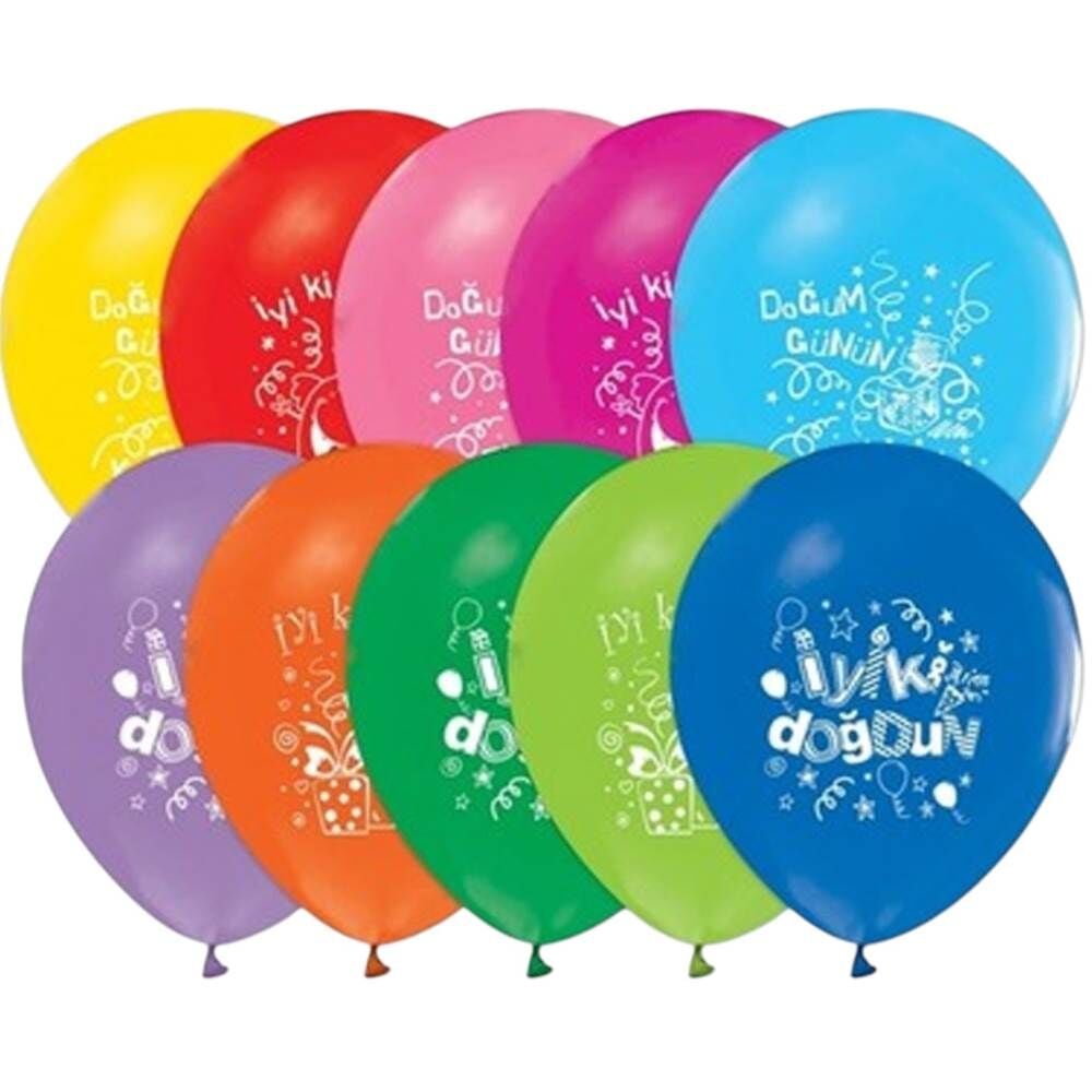 Doğum Günü 9'lu Balon Seti