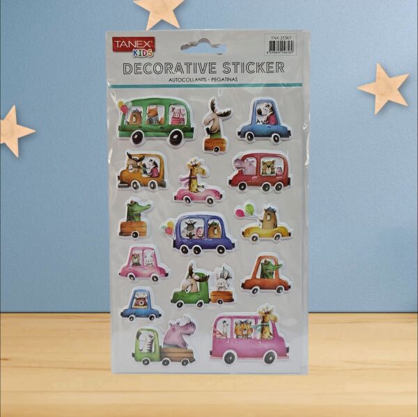 Tanex Stickers Araba Balon Puffy 25367