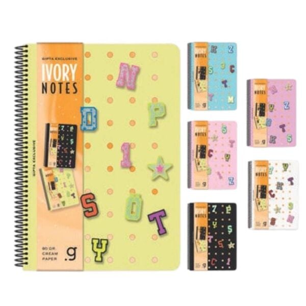 İvory Notes A4 80 Yaprak Çizgili Karton Kapak Spiralli Defter 7815
