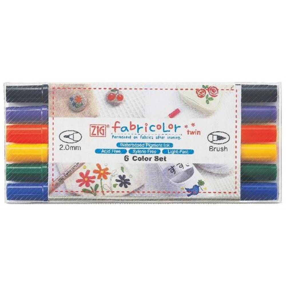 Zıg Fabrıcolor Twın Kumaş Kalemi Tc-4000/ 6V 6 Lı