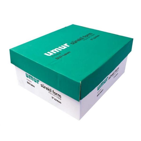 Umur Sürekli Form 11X24 Cm Renkli 3 Nüsha 500 Lü 30011204