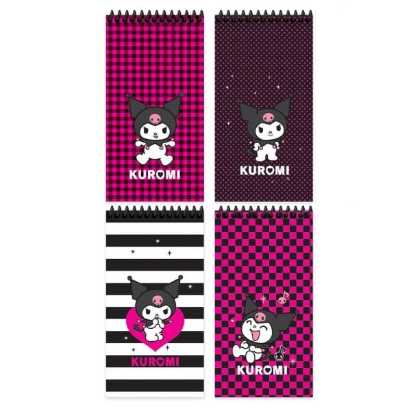 Kuromi 10x19 80 Yaprak Çizgili Spiralli Not Defteri 380641