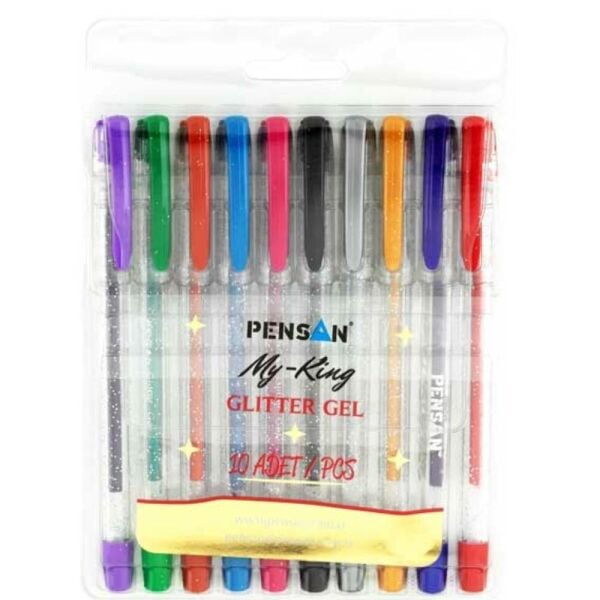Pensan Jel Kalem My-Kıng 2227 Simli 10 Lu Set