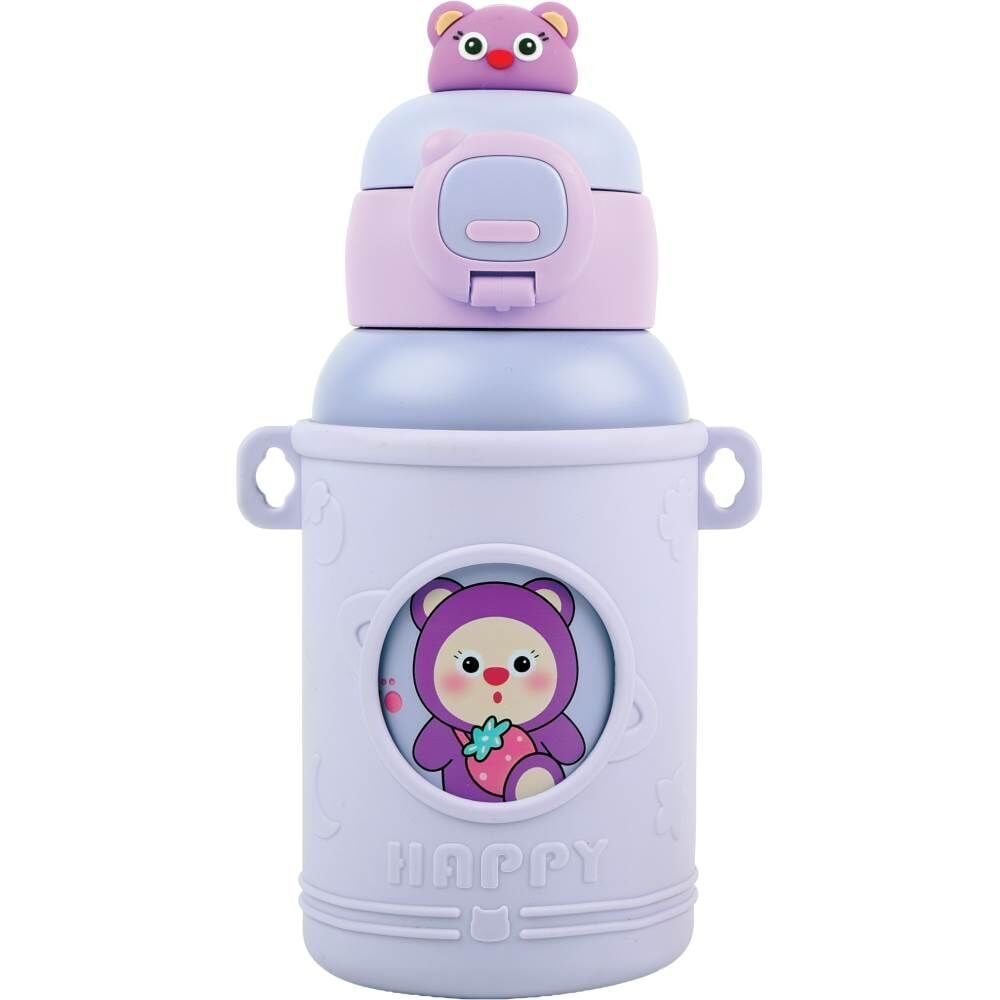 Noki Kids 460 ml Pipetli Mor Çelik Matara 0149-100