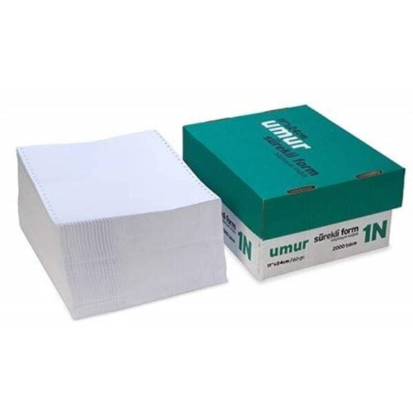 Umur Sürekli Form 11X24 Cm Beyaz 1 Nüsha 60 Gr 5.5 Perforeli 2000 Li 30000000