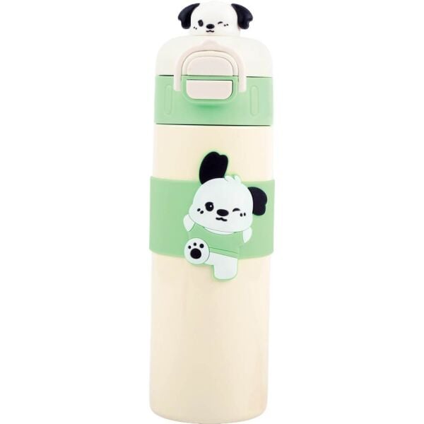 Noki Kids 500 ml Çift Ağızlı Yeşil Çelik Matara 0150-010