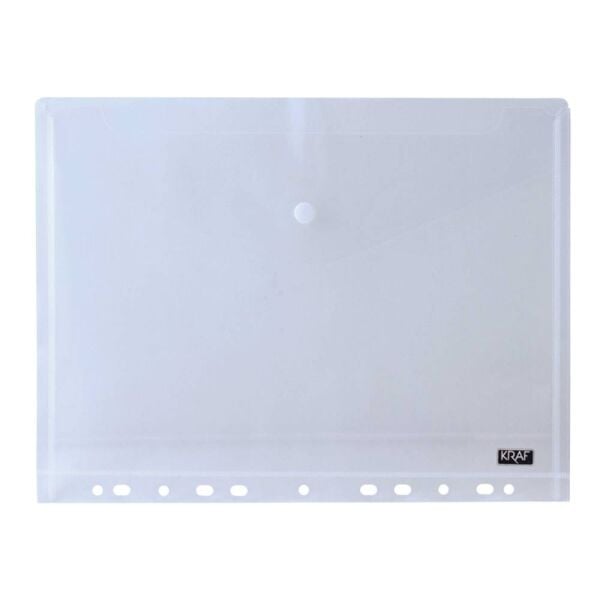 Kraf Çıtçıtlı Dosya A4 11 Delikli Şeffaf 1229