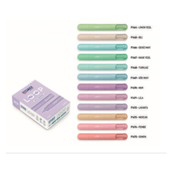 Pickpen Shine Pastel Fosforlu Markör Kalem 1461 Mor