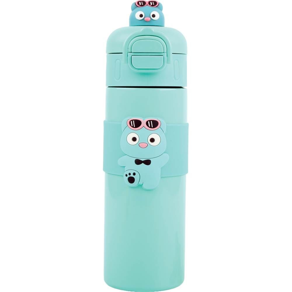 Noki Kids 500 ml Çift Ağızlı Turkuaz Çelik Matara 0150-160