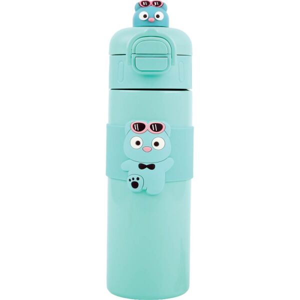 Noki Kids 500 ml Çift Ağızlı Turkuaz Çelik Matara 0150-160
