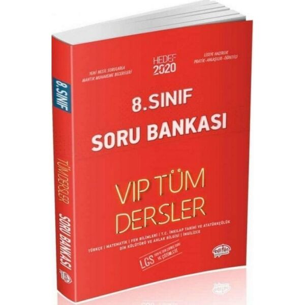 Editör 8.Sınıf LGS Tüm Dersler Soru Bankası Vip