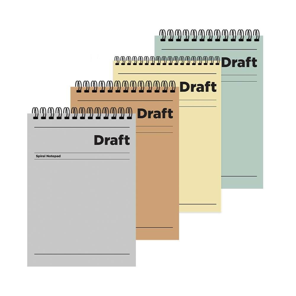 Draft A5 80 Yaprak Çizgili Karton Kapak Spiralli Bloknot