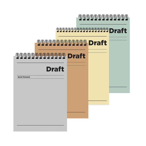 Draft A5 80 Yaprak Çizgili Karton Kapak Spiralli Bloknot