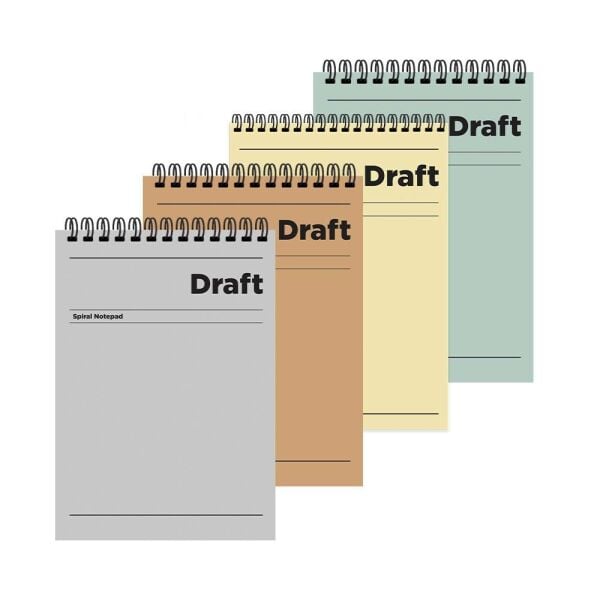 Draft A5 80 Yaprak Çizgili Karton Kapak Spiralli Bloknot