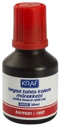 Kraf Tahta Kalemi Mürekkebi 30 ml Kırmızı 445G