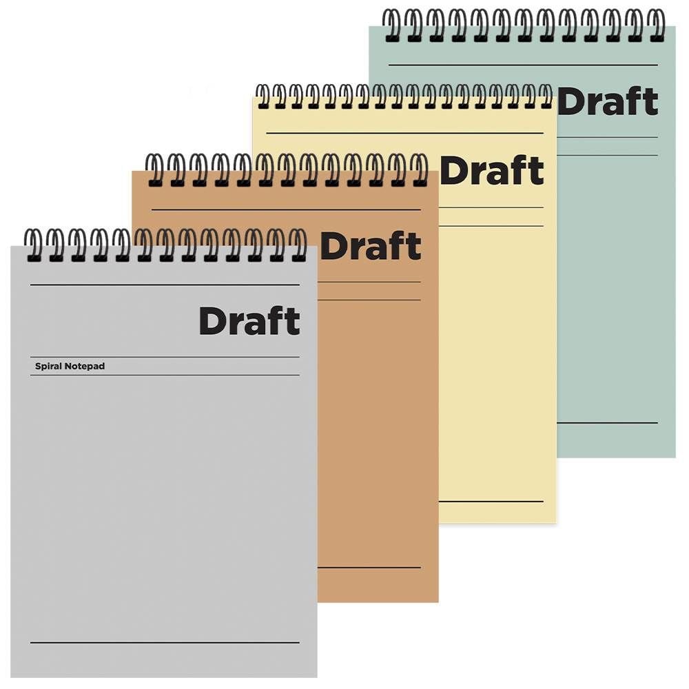 Draft A4 80 Yaprak Çizgili Karton Kapak Spiralli Bloknot 140531