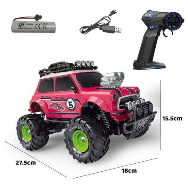 Uzaktan Kumandalı Full Fonksiyon 1:18 Şarjlı 2.4G Off-Road Araba