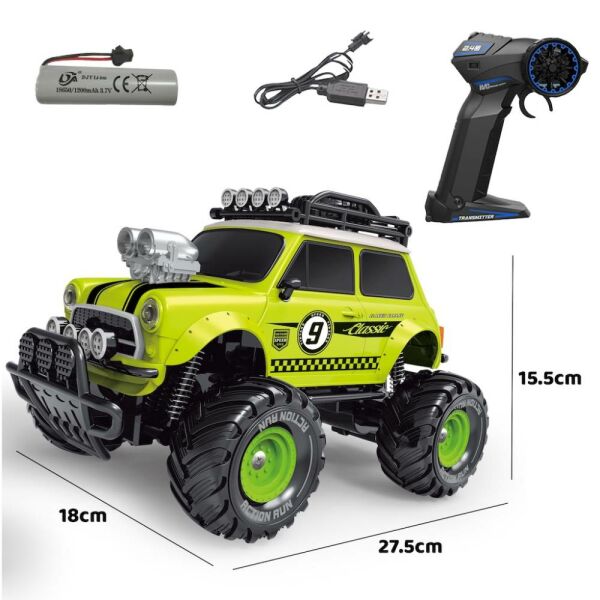 Uzaktan Kumandalı Full Fonksiyon 1:18 Şarjlı 2.4G Off-Road Araba