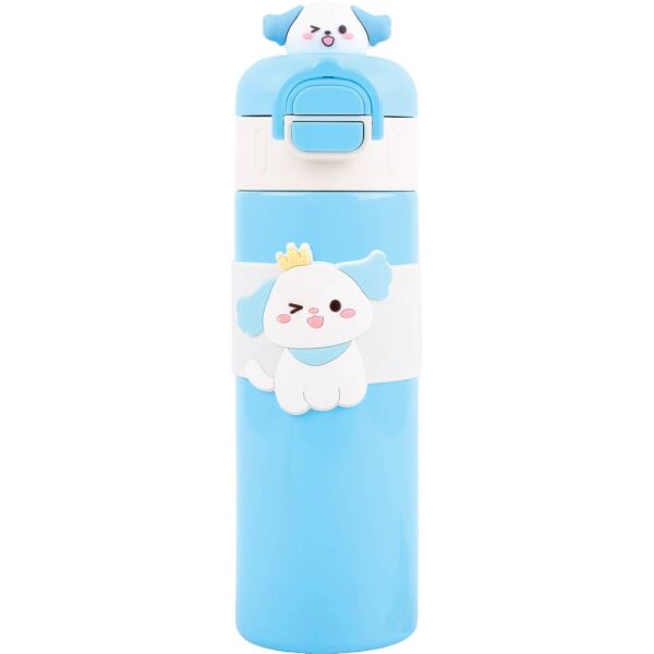 Noki Kids 500 ml Çift Ağızlı Mavi Çelik Matara 0150-130